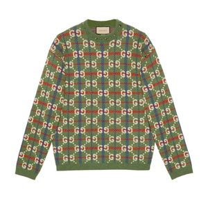 Gucci GG spiked wool jacquard sweater